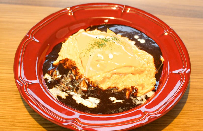 ふわトロたまごのチーズデミオムライス