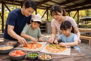 【3/29｜日帰り・宿泊対象】自然×アウトドア体験！炭火でオリジナルピザを作ろう